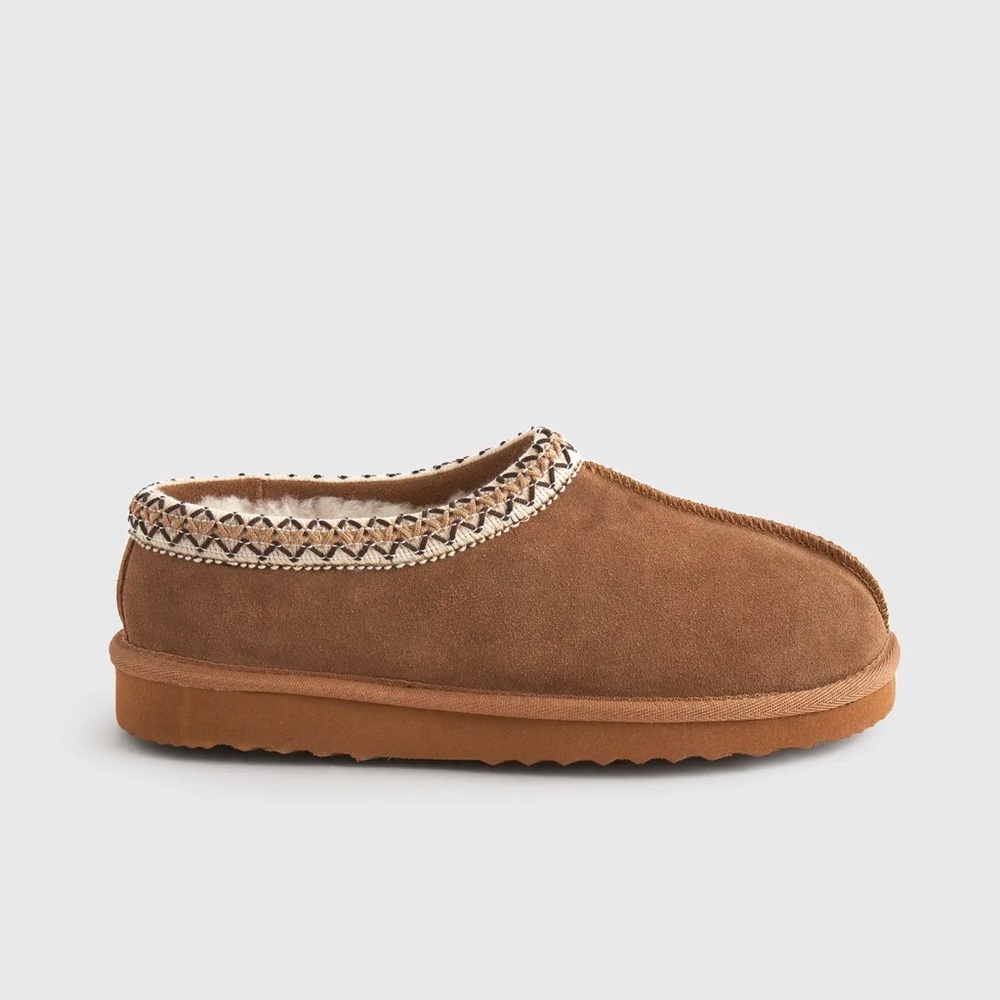 Brand New Never Worn Quince Australian Shearling Clog Slipper in Pecan